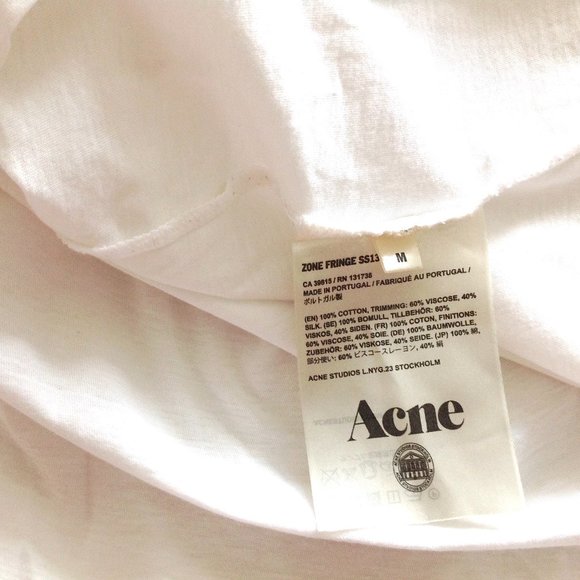 Acne Studios Zone Fringe Sleeveless Tee - Picture 8 of 9